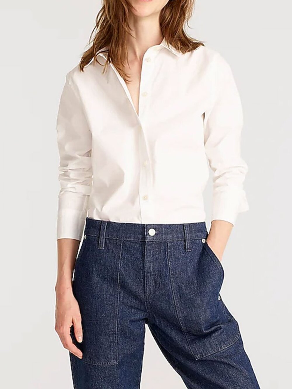 J. Crew Slim Fit Stretch Cotton Poplin Shirt